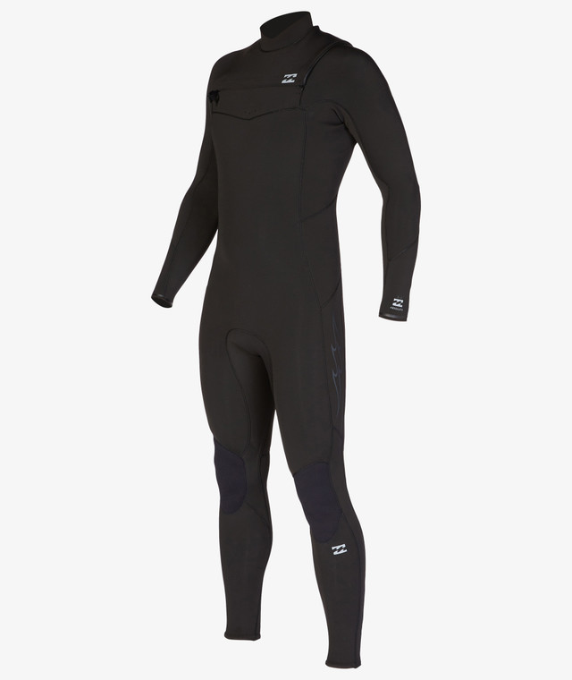 Billabong Mens 5/4mm Absolute Wetsuit Chest Zip LS Black