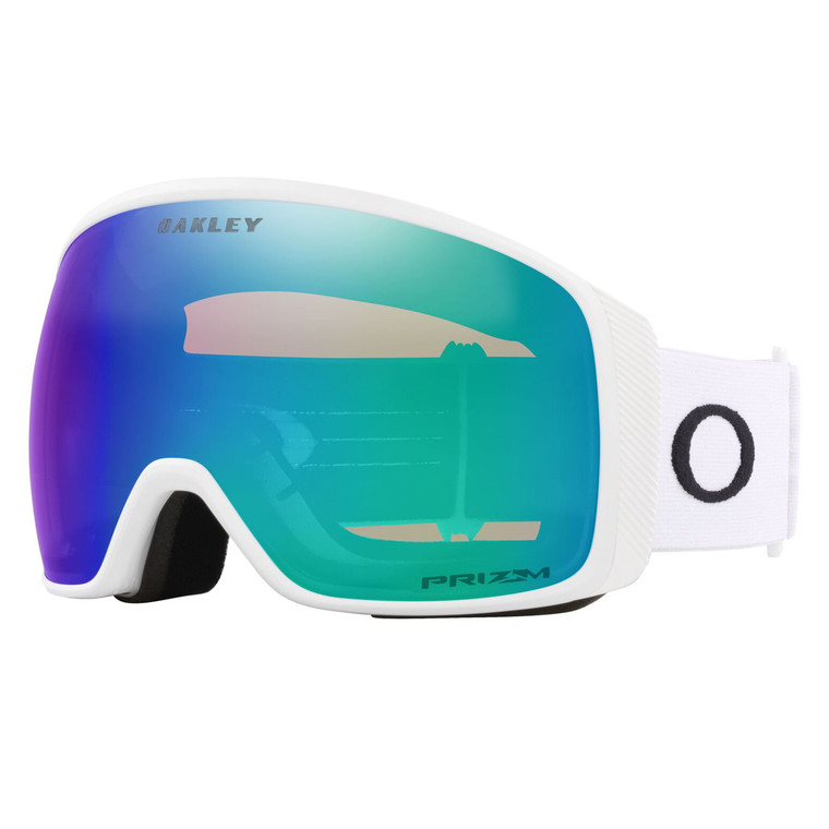 Oakley Flight Tracker OTG L Matte White Prizm Argon Iridium Snow Ski Goggles