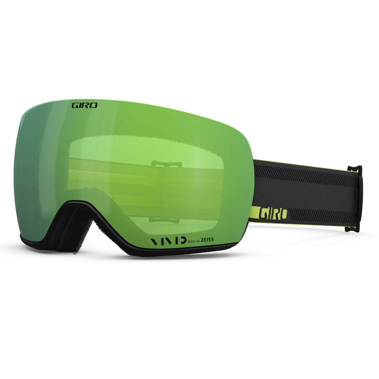 Giro Article II Black Ano Lime Indicator Vivid Emerald 2x Lens Ski Snow Goggles