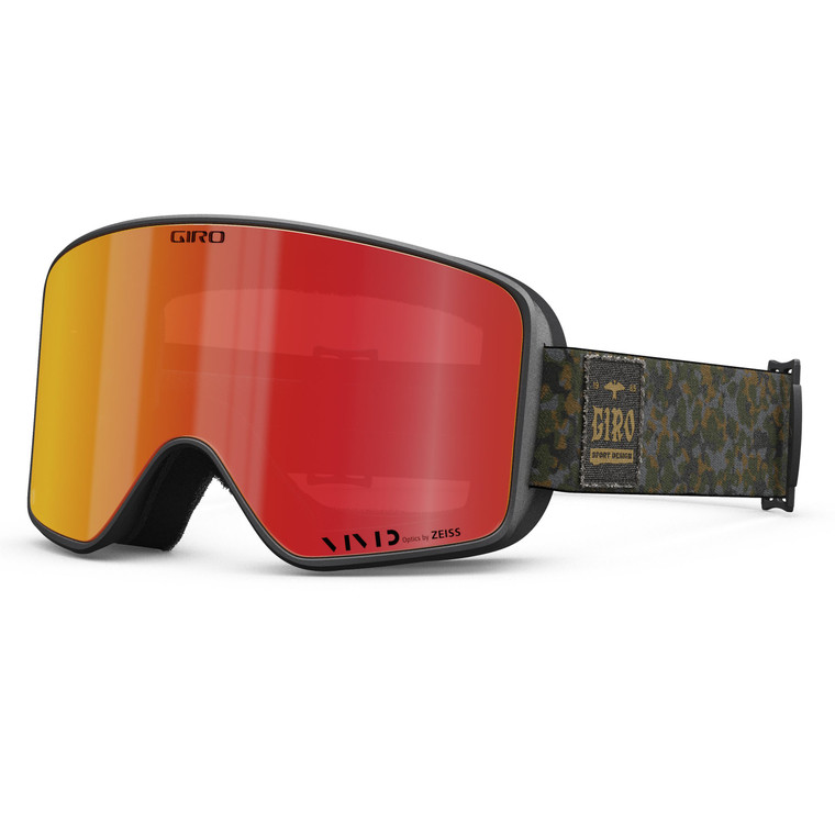 Giro Method Tort Silencer Camo Vivid Ember + 1 FOC Lens Ski Snow Goggles