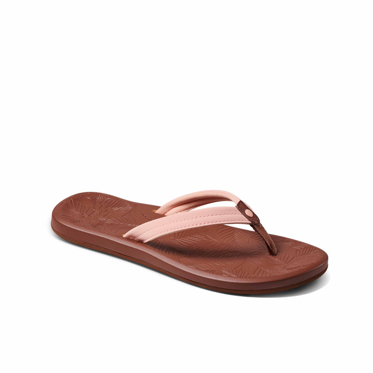 Reef Womens Reef Tides Flip Flops Peach Parfait