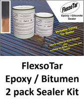 FlexsoTar Bitumen / Epoxy 2pot Sealer by biosymph