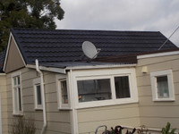 Roof GilsoFlex painted over with ClimoPlate Top Coat