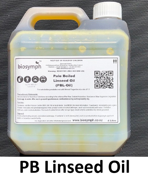 Biosymph Ltd - 4ltr Pale Boiled Linseed Oil