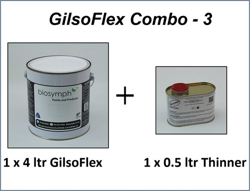 GilsoFlex Roof Sealer and Paint + Spraying Thinner - Combo 3