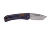 Medford Slim Midi S45VN Tumbled Tanto Blade, Violet Buz/Vio Filigree Handles, Flm HW/Clip