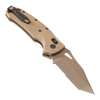 Hogue SIG K320 M17/M18 Manual Folder: 3.5" Tanto Blade (Partially Serrated) - Coyote PVD Finish, Coyote Tan Polymer Frame - 36363