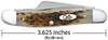 Case Knives 00042 Medium Stockman Peach Seed Jig Amber Bone Medium Stockman