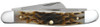 Case Knives 00042 Medium Stockman Peach Seed Jig Amber Bone Medium Stockman