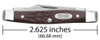 Case Knives 00083 Small Pen Brown Synthetic Pen