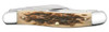 Case Knives 00128 Stockman Peach Seed Jig Amber Bone Stockman