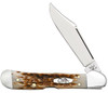 Case Knives 00133 Mini CopperLock® Peach Seed Jig Amber Bone Mini CopperLock®