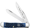 Case Knives 01058 Masonic Gift Tin Standard Jig Blue Bone Trapper