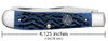 Case Knives 01058 Masonic Gift Tin Standard Jig Blue Bone Trapper