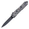 Counterstrike OTF Automatic: 3.35" Drop Point Blade - Black Finish, Aluminum Case & G-Mascus Dark Earth G10 Cover - 34877