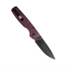 Kizer Original Button Lock Knife Red Richlite Handle V3605C3 (2.98" Black)