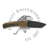 Medford Slim Midi S45VN PVD Tanto Blade, Bronze Tattered Betsy Ross Flag Handles, PVD HW/Clip