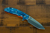 Hinderer Knives XM-24 Spanto-S45VN-Stonewash Blue-Orange G10