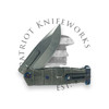 MEDFORD USMC FF S45VN TUMBLED BLADE, AMERICAN FLAG HANDLES, FLM HW, FLM CLIP/POMMEL