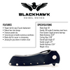 HEIBEL KNIVES THE BLACKHAWK LINER-LOCK MANUAL FLIPPER BLACK PVD STONEWASHED BLADE, DESERT TAN G10