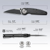 CIVIVI Starflare Thumb Stud & Button Lock Knife Aluminum Handle (3.3" Nitro-V Blade) C23052-1