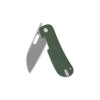 QSP Variant PE Liner Lock Pocket Knife 14C28N Blade Green Micarta Handle