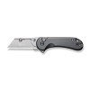 CIVIVI Elementum Utility Thumb Stud & Button Lock Knife Aluminum Handle (2.26" S/S Blade Holder & 6Cr Blade) C23039B-4, With 3Pcs Extra Blades