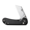 CIVIVI Elementum Utility Thumb Stud & Button Lock Knife Aluminum Handle (2.26" S/S Blade Holder & 6Cr Blade) C23039B-1, With 3Pcs Extra Blades
