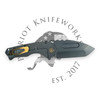 MEDFORD PRAE T S45VN DLC TANTO BLADE, DLC GOLD DRAGON HANDLES, BRONZE HW, DLC W/BRSH/BRZ FLATS CLIP, DLC BREAKER