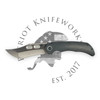 MERRIKEN KNIVES MINI ULTIMATUM TITANIUM/BLACK PVD, MAGNACUT/BELT SATIN BLADE