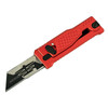 REATE KNVIES EXO-U ALUMINUM HANDLE DIAMOND PATTERN/RED FINISH STAINLESS STEEL BLADE