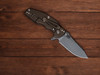 HINDERER KNIVES JURASSIC MAGNACUT SLICER HOLLOW GRIND TRI-WAY BATTLE BRONZE BLACK G10