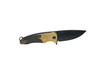MEDFORD SMOOTH CRIMINAL TI S45VN DLC STD BLADE/ BLACK W/BRZ MOLONLABE HANDLE, FLM HARDWARE FLM CLIP