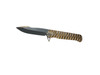 MEDFORD GIGANTES 3V TUMBLED BLADE, BRONZE W/SILVER PREDATOR HANDLES, BRZ W/SILVER FLATS HW/CLIP
