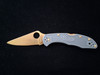 Texas Tool Masters Gold Plated Spyderco Delica 4