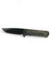 MEDFORD TFF-4 S35VN DLC TANTO BLADE, BRONZE/BLACK W/BRZ PREDATOR INLAY HANDLES, BLACK HW/DLC CLIP, BLACK BREAKER