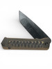 MEDFORD TFF-4 S35VN DLC TANTO BLADE, BRONZE/BLACK W/BRZ PREDATOR INLAY HANDLES, BLACK HW/DLC CLIP, BLACK BREAKER