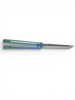 MEDFORD VICEROY S45VN TUMBLED DP BLADE, BRSH-GREEN/BLUE FADE HANDLES, BLUE W/SILVER HW