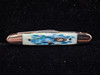 2006 Case XX Caribbean Blue Bone Eisenhower Etched Blade 06263 05080