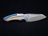 KB Sumo Folding Knife Gray Titanium Handle 3.15" Stonewash CPM 20CV Blade KB400A
