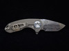 Curtiss Custom Knives F3 Compact Damasteel and Knurled Titanium
