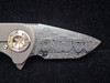 Curtiss Custom Knives F3 Compact Damasteel and Knurled Titanium