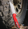 PRO-TECH MX101-RED 20CV MORDAX SOLID RED HANDLE, STONEWASH CPM-20CV BLADE, PLAIN EDGE