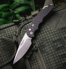 PRO-TECH T4105 F MM TACTICAL RESPONSE 4 BLACK ALUMINUM HANDLE WITH FEATHER TEXTURE, STEEL SAFETY, STONEWASH MAGNAMAX BLADE, BLASTED HARDWARE, BLACK WIDE DEEP CARRY CLIP