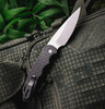 PRO-TECH T4105 F MM TACTICAL RESPONSE 4 BLACK ALUMINUM HANDLE WITH FEATHER TEXTURE, STEEL SAFETY, STONEWASH MAGNAMAX BLADE, BLASTED HARDWARE, BLACK WIDE DEEP CARRY CLIP