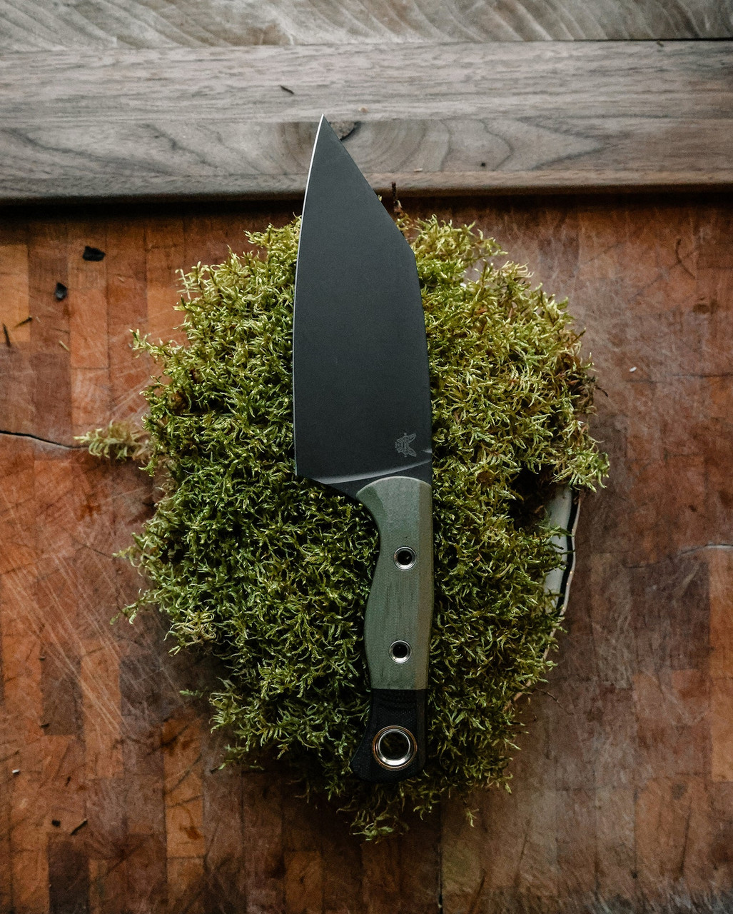 Benchmade 3 Piece Kitchen Knife Set, Black Blades, OD Green G10 Handles  with Black G10 Bolsters - KnifeCenter - 4000BK-01