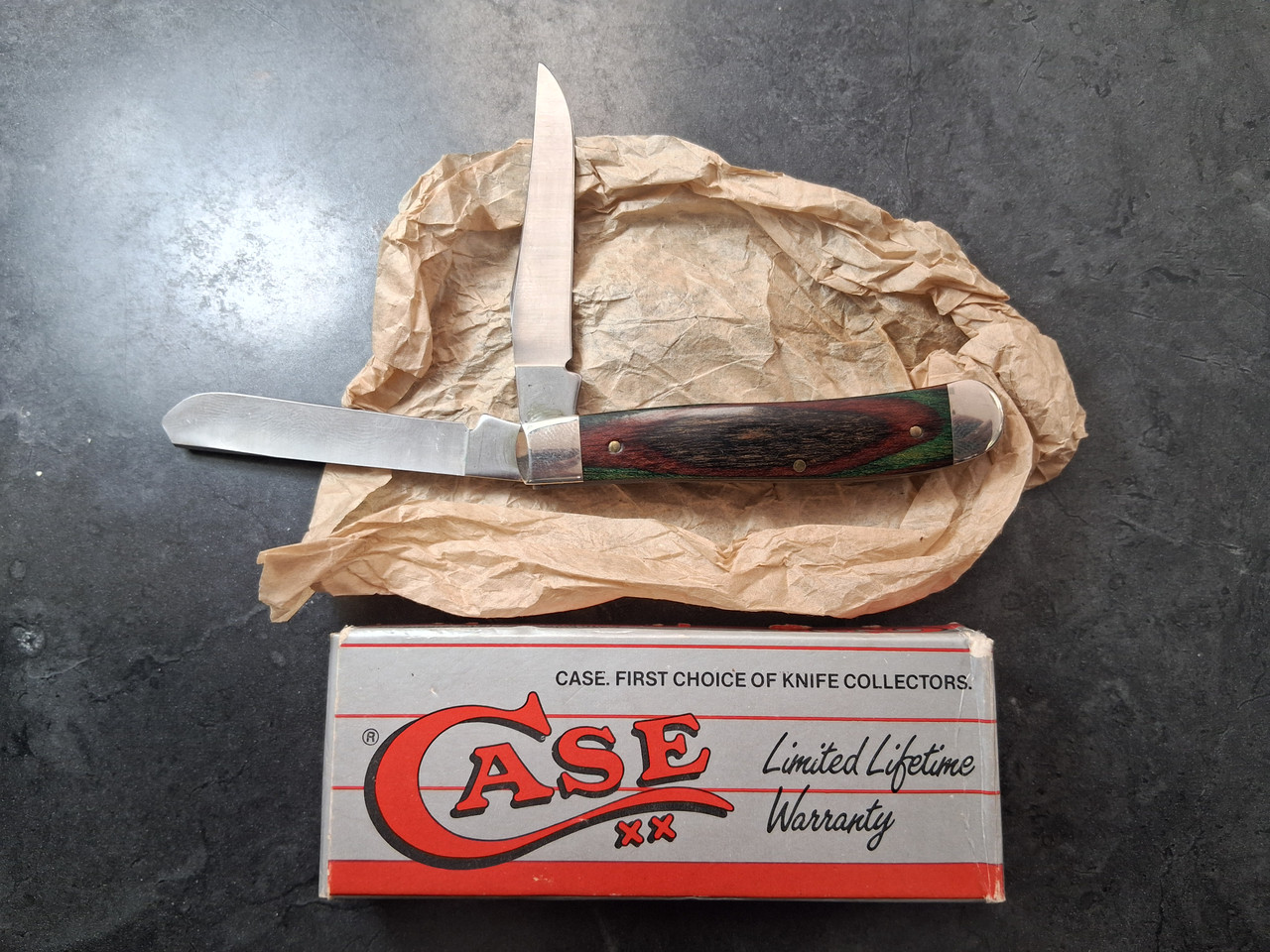 CASE XX PEABODY SAFETY ELEGANT WOOD MINI TRAPPER E207