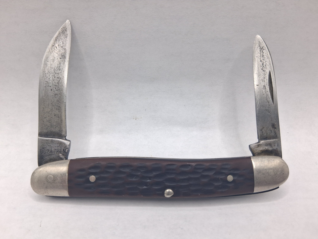 1974 Case XX 06247 PEN Brown Delrin Jigged