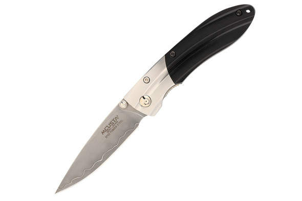 MCUSTA Knives MC-0142G Shinra Mixture Ripple SPG2 San Mai Pakkawood 3.75" Folding Knife