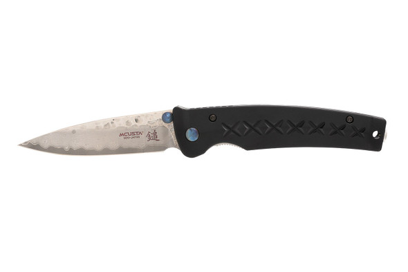 Mcusta MC-161D Fusion VG-10 Core Damascus Black Anodized Aluminum 4.25" Folding knife